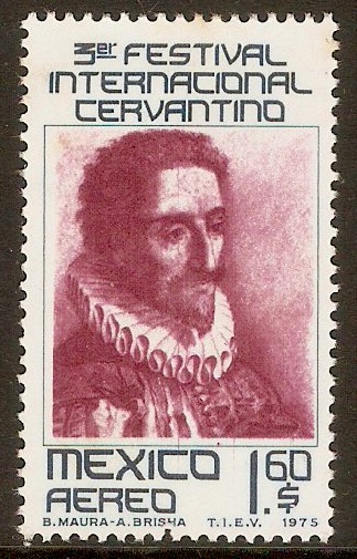 Mexico 1975 1p.60 Cervantes Festival. SG1334.