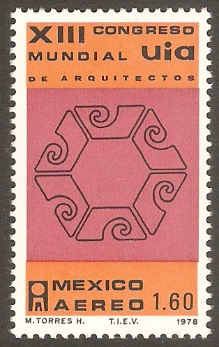 Mexico 1978 1p.60 Architects Congress. SG1459.