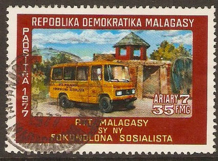Malagassy 1977 35f Rural Mail Stamp. SG398.