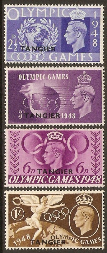 Tangier 1948 Olympic Games Set. SG257-SG260.