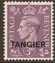 Tangier 1949 3d Pale violet. SG263.