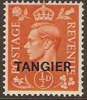 Tangier 1950 d Pale orange. SG280.