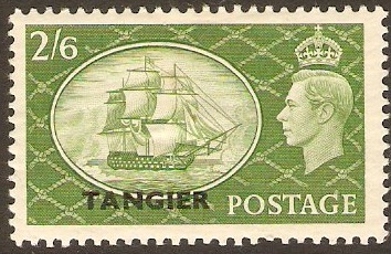 Tangier 1950 2s.6d Yellow-green. SG286.