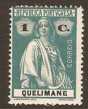 Quelimane 1914 1c Deep green. SG27.