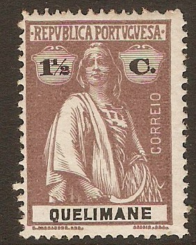 Quelimane 1914 1½c Chocolate. SG28.