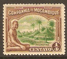 Mozambique Company 1918 c Green and brown. SG199Aa.
