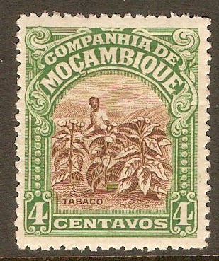 Mozambique Company 1918 4c Brown and green. SG205A.