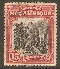 Mozambique Company 1918 15c Black and lake. SG211A.