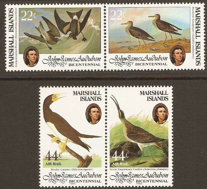 Marshall Islands 1985 Audubon Anniversary Set. SG37-SG40.