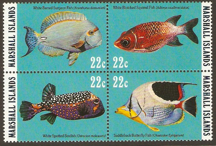 Marshall Islands 1985 Fishes Set. SG50-SG53.