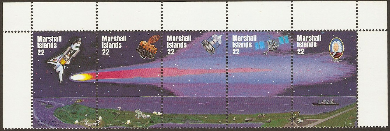 Marshall Islands 1985 Hailey's Comet Set. SG62-SG66.