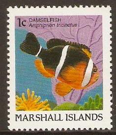 Marshall Islands 1988 1c Fishes Series. SG147.