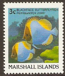 Marshall Islands 1988 3c Fishes Series. SG148.