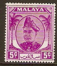 Selangor 1949 5c Bright purple. SG94.