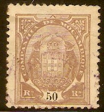 Mozambique Company 1907 50r Brown. SG118.