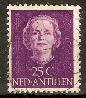 Netherlands Antilles 1950 25c Violet. SG317.