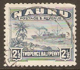 Nauru 1924 2½d Slate-blue. SG30A.