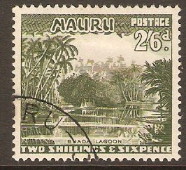 Nauru 1954 2s.6d Deep green. SG55