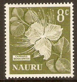 Nauru 1966 8c Olive-green. SG72