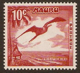Nauru 1966 10c Red. SG73