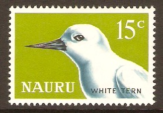 Nauru 1966 15c Blue, black and yellow-green. SG74
