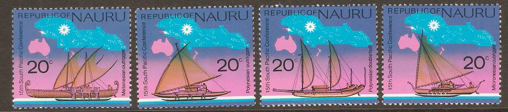 Nauru 1975 South Pacific Commission set. SG133-SG136.