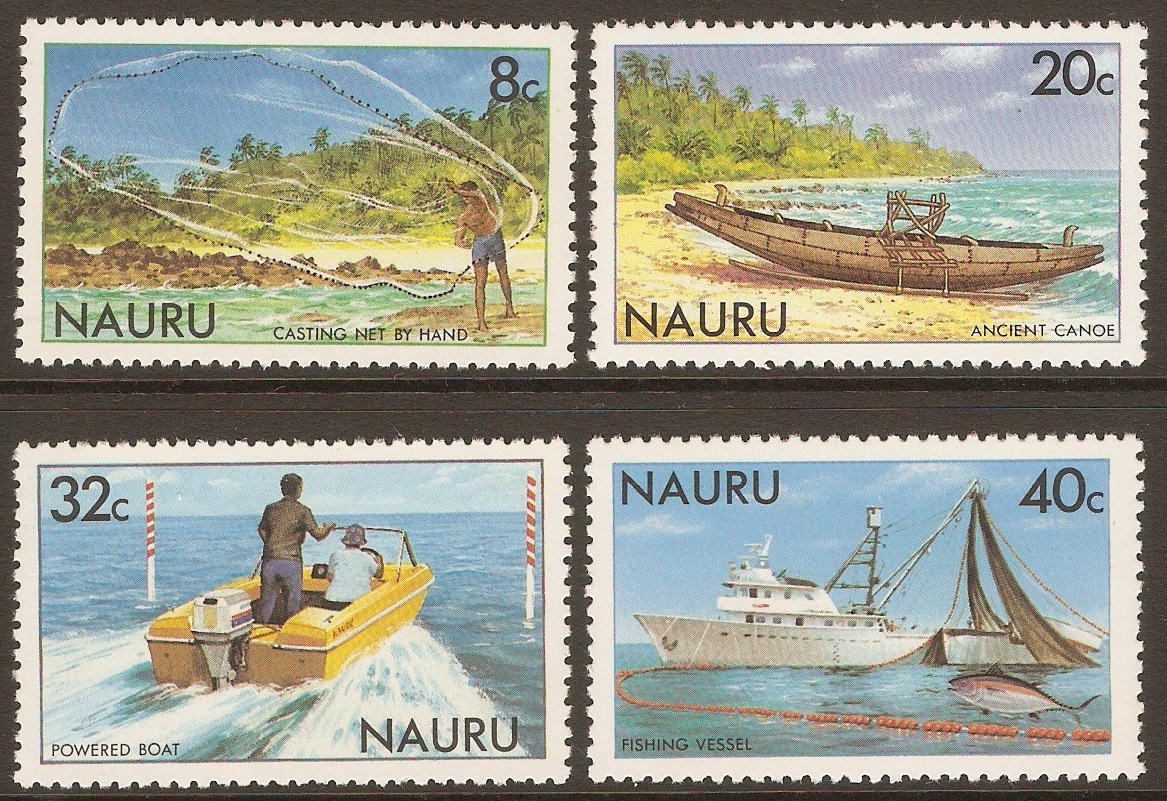 Nauru 1981 Fishing set. SG238-SG241.