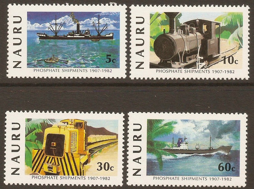 Nauru 1982 Phosphate Anniversary set. SG267-SG270.