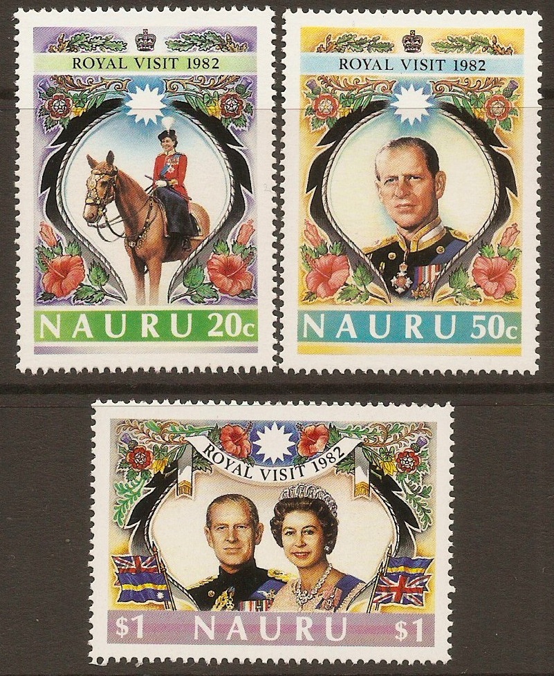 Nauru 1982 Royal Visit set. SG272-SG274.