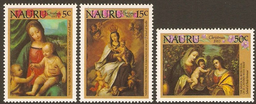 Nauru 1983 Christmas Set. SG292-SG294.