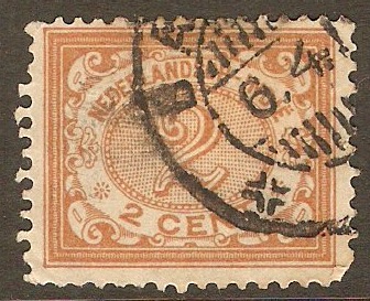 Netherlands Indies 1902 2c Brown. SG122.