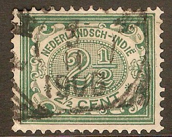 Netherlands Indies 1902 2½c Green. SG123.