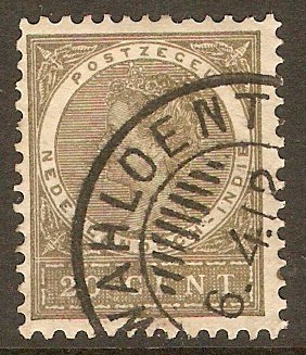 Netherlands Indies 1902 20c Greenish slate. SG132.