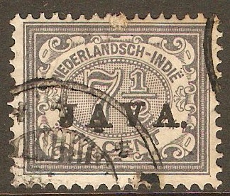 Netherlands Indies 1908 7c Slate. SG148.