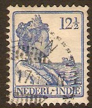 Netherlands Indies 1912 12c Blue. SG217.