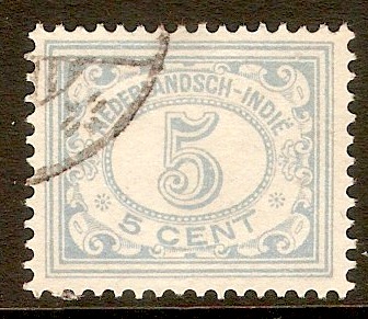 Netherlands Indies 1922 5c Pale ultramarine. SG270.