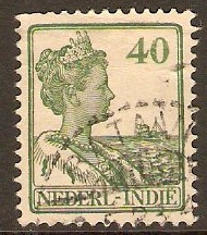 Netherlands Indies 1922 40c Green. SG279.