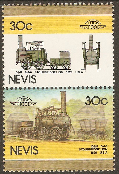 Nevis 1986 30c Railway Locos (5th. Series). SG352-SG353.
