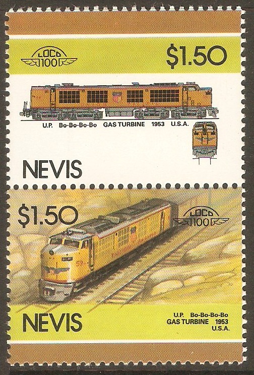 Nevis 1986 $1.50 Railway Locos (5th. Series). SG356-SG357.