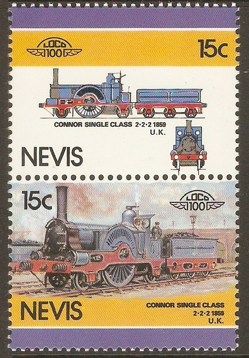 Nevis 1986 15c Railway Locos (6th. Series). SG427-SG428.