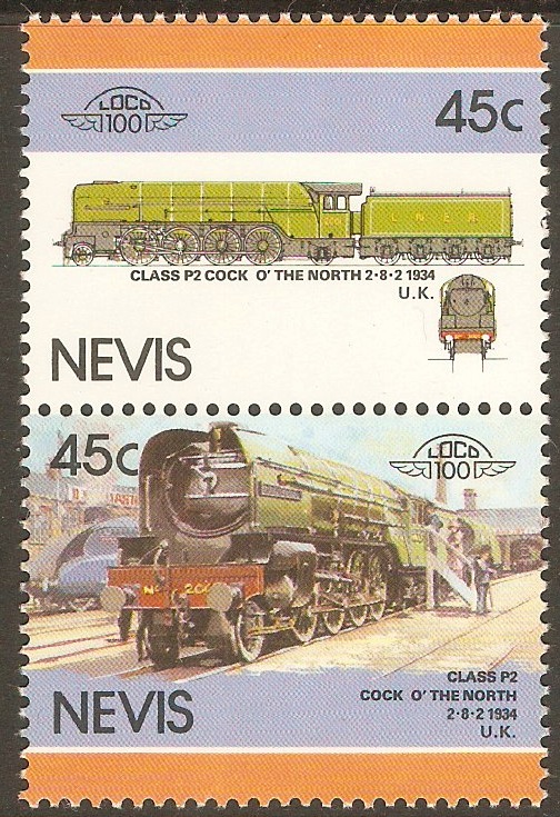 Nevis 1986 45c Railway Locos (6th. Series). SG429-SG430.