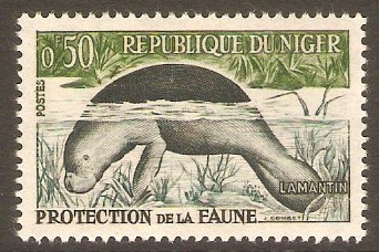 Niger 1959 50c Wild Animals and birds series. SG99.