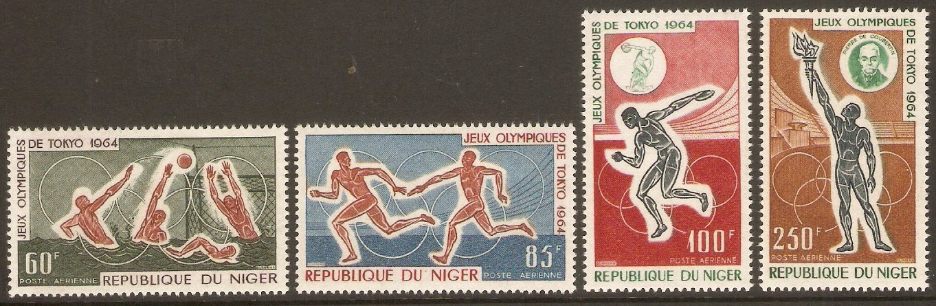 Niger 1964 Olympic Games set. SG180-SG183.