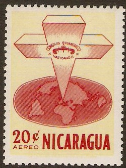 Nicaragua 1963 20c Red and yellow. SG1482.