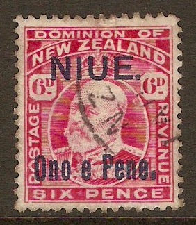 Niue 1903 6d Rose-red. SG14.