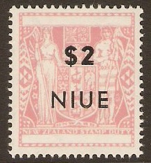 Niue 1967 $2 light pink. SG138.