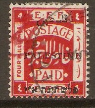 Palestine 1921 4m Scarlet. SG50.