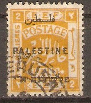 Palestine 1922 2m Yellow. SG72.