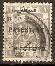 Palestine 1922 1p Grey. SG79.