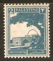Palestine 1927 2m Greenish blue. SG90.